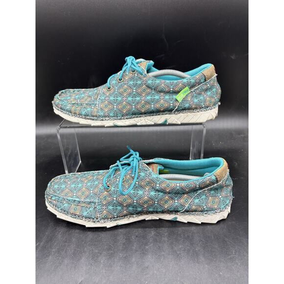 Twisted X Casual Shoes Womens EcoTWX Turquoise Multi WZX0002 size 8M - Picture 2 of 7